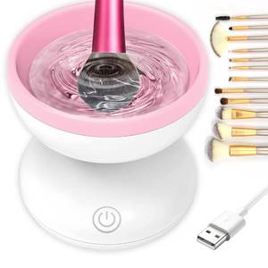 lot 83959 image: HANASCAR Makeup Brush Cleaner Machine, Electric Makeup Brush Cleaner Cleanser Machine for All Size Beauty Makeup Brush Set, Liquid Foundation, Contour, Eyeshadow, Blush Brush