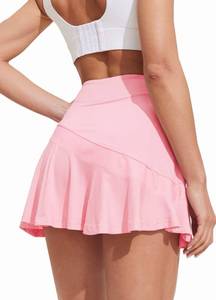 lot 83989 image: Ekouaer Tennis Skirt Women Running Tennis Skort Basic Gym Fitness Casual Workout Golf Outfit,XL Pink
