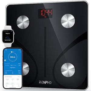 lot 84022 image: RENPHO Smart Scale for Body Weight, FSA HSA Eligible, Digital Bathroom Scale BMI Weighing Bluetooth Body Fat Scale, Body Composition Monitor Health Analyzer with Smartphone App, 400 lbs - Elis 1