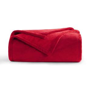 lot 84027 image: RUIKASI Fleece Throw Blanket Single - Plush Fuzzy Flannel Blanket Red for Single Size Bed, Super Soft Warm Blanket for Sofa and Couch, Fluffy Blanket 50x60 Inches