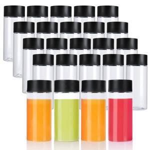 lot 84038 image: zmybcpack 24 Pack 8 oz Plastic Juice Bottles With Caps-Plastic Smoothie Bottles-Reusable Bulk Beverage Containers with Lids For Juice, Beverage
