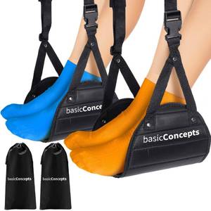 lot 84041 image: Airplane Footrest (2 Pack), Perfect Foot Hammock Airplane or Office Footrest to Relax Your Feet - Airplane Foot Hammock for Airplane Travel Accessories, Plane Footrest, Airplane Essentials