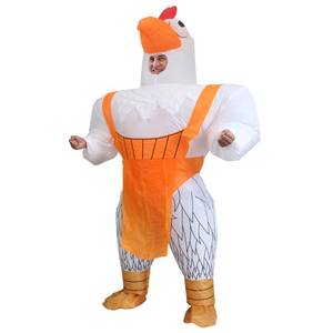 lot 84052 image: IRETG Upside Down Monkey Inflatable Costume for Adults Funny Blow-Up Costume for Cosplay Party Halloween