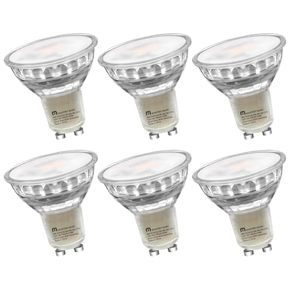 lot 84053 image: MASTERY MART GU10 LED Bulb, Non-dimmable Track Light Bulbs 6-Pack 50W Equivalent 4W, 2700K Soft White GU10 Base for Halogen Bulb Replacement for Range Hood, Track Lighting and Recessed Lighting