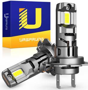 lot 84081 image: Ursprung 2024 Upgraded H7 Bulb, 30000LM 800% Super Bright H7, 11 Size No Adapter Required H7 Bulb, Plug and Play with Fan, 6500K Cool White IP68 Fog Light, Pack of 2