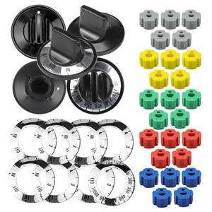 lot 84127 image: AMI PARTS Electric Range Burner Knob Kit KN002 RKE Electric Range Oven Knob Handle Kit Compatible with Whirlpool Gas Stove Replace TJKN002&RK103.