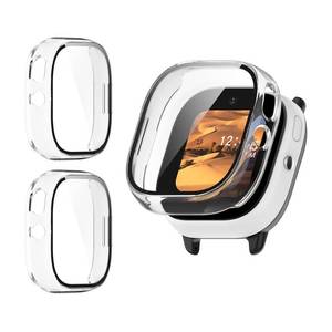 lot 84181 image: AGGDSH 2-Piece case for Gizmo Watches Disney Edition Childrens smartwatch Full Coverage Hardshell PC Tempered Glass Screen case (ClearClear)