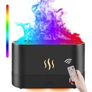 lot 84184 image: Flame Diffuser for Home - 360ML Essential Oil Diffuser Upgraded RGB 7 Color Changing Humidifier for Bedroom, Auto-Off Protection & Timer Mode Aroma Diffuser for Home Office Yoga Spa