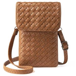 lot 84189 image: LOVEVOOK Woven Crossbody Bags for Women, Cell Phone Bag Small Purses Wallet Phone Pouch with Adjustable Strap
