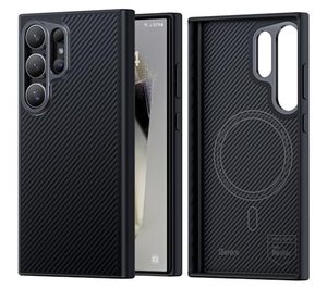 lot 84498 image: BENKS ArmorPro Case for Samsung Galaxy S24 Ultra 6.8, Military Grade Shockproof S24 Ultra Phone Case Compatible with Magsafe, Made with Dupont Kevlar 600D, Sleek and Minimalist Black