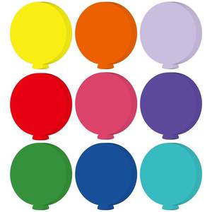 lot 84516 image: Geyee 108 Pcs Balloon Cutouts Colorful Paper Balloon CutOuts Bulletin Board Cut Outs Assorted Color Cutouts Classroom Decoration Hot Air Balloon Die Cuts for DIY Kids Projects Craft School Party Decor