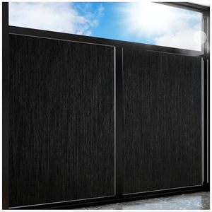 lot 84518 image: Coavas Blackout Window Film Light Blocking 100% Black Out Window Thermal Film Static Cling Window Cover for Glass, Sun Blocking Dark Window Tint Stickers for Home, 17.5 x 78.7 Inch, Black