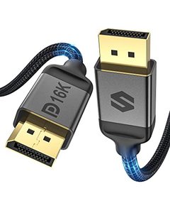 lot 84549 image: Silkland DisplayPort Cable 2.1 VESA Certified, DP 2.1 Cable 16K60Hz, 8K120Hz, 4K240Hz 165Hz 144Hz 40Gbps HDR, HDCP DSC 1.2a, Compatible FreeSync G-Sync Gaming Monitor 4090 7900xtx, 6.6FT