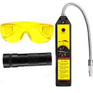 lot 84562 image: Wale&Morn Leak Detector for Halogen Gas Leakage, Air Condition Refrigerant Leak Detector with Indicator Light HVAC R22 R410A R134A CFCs HCFCs HFCs R1234yf (WJL-6000UV)