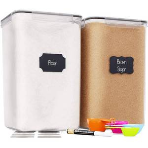lot 84566 image: Chefs Path Extra Large Food Storage Containers with Lids Airtight (6.5L220 Oz2 Pack) for Flour, Sugar, Rice & Baking Supply - Airtight Kitchen & Pantry Bulk Food Storage for Kitchen Organization