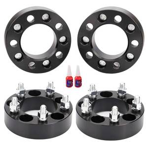 lot 84576 image: 5x4.5 to 5x5 Wheel Adapters Conversion Compatible with JK XK WK WJ Wheels on Tj Yj Kk Xj Mj Kj Zj Vehicle, 1.25 inch 5x114.3mm to 5x127mm Forged Wheel Adapter with 12-20 Studs & 71.5mm Bore - Retail $89.25