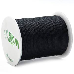 lot 84644 image: 9KM DWLIFE Black Kevlar Cord, High Tensile Strength, Flame Resistant, Braided Fishing Line, Wind Chime String, Kite Line, Camping, Model Rocket, Outdoor Survival Strong String (1000lb 3mm 50Ft)