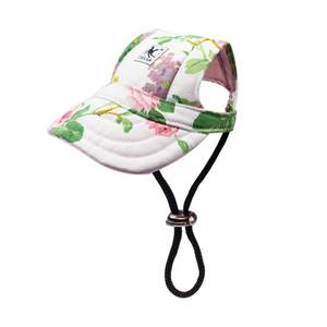 lot 84676 image: YAODHAOD Dog Floral Cap, Large, Cotton, Baseball Hat, Pet Apparel, Sun Protection, Outdoor Sport, Adjustable, Unisex, Lightweight, Hooded Neck, Strap Closure