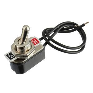 lot 84744 image: Heavy Duty Toggle Switch SPST 2 Pin ONOff Rocker Toggle Switch 6A125V 3A250V for Car Truck Boat Marine Black Shell(1PCS)