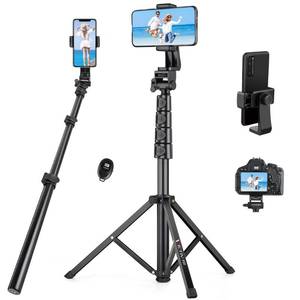 lot 84747 image: 70 Phone Tripod, Tripod for iphone with Remote & Phone Holder, Portable Cell Phone Tripod Stand, Selfie Stick Cellphone Tripod for Video Recording, Compatible with iPhone 14 13 Pro MaxAndroidCamera