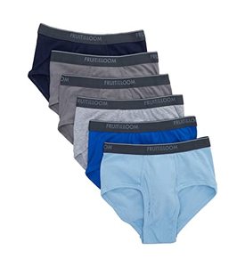 lot 84785 image: Fruit of the Loom Mens Classic Briefs, Multi 6pk, Large