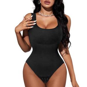 lot 84792 image: Fitever Women Shapewear Bodysuit Waist Trainer Slim Full Body Shaper Seamless Tummy Control Romper Tops Round Neck Jumpsuits,Black,3XL4XL
