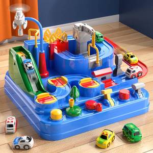 lot 84793 image: Lucky Doug Race Car Tracks for Boys, Construction Car Rescue Adventure Toys for 3 4 5 6 Years Old Toddlers Boys Girls