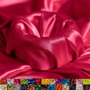 lot 84808 image: Stretch Charmeuse Satin Fabric by The Yard - 5860� Wide Premium Silky & Smooth Charmeuse Fabric by The Yard for Sewing Apparel, Dresses, Night Gowns, Tablecloths & More - Hot Pink - 2 Yards