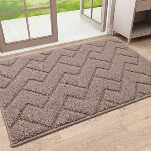 lot 84815 image: OLANLY Indoor Door Mat, 32x20, Dirt Resistant and Absorbent, Sturdy Non-Slip Rubber Backing, Easy to Clean, Washable Entry Mat, Ideal Low-Profile Floor Mat for Front Back Door and Entryway, Brown