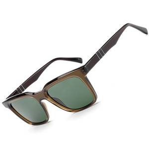lot 84826 image: CARFIA Small Square Polarized Sunglasses for Men UV400 Protection Lightweight Retro Shades Driving Glasses