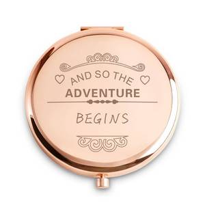 lot 84875 image: Graduation Gifts for Her, Inspirational Gifts for Women, Personalized Friendship Gifts, Unique Mothers Day Birthday Gift Best Friend Daughter College Girls Coworkers Female, Engraved Compact Mirror