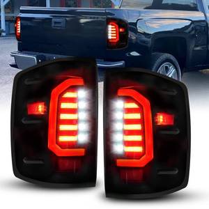 lot 84914 image: AUTOONE - ForNON-Factory LED Model Only Chevy Silverado Smoked LED Tail Light Assembly for 2014-2019 Silverado 15002016-2019 Silverado 2500 HD 3500 HD 2016-2019 Sierra 3500 HD - Retail $111.15