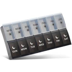 lot 84918 image: Large Pill Organizer 2 Times a Day, Weekly Pill Case, AM PM Pill Box, Day Night Pill Container 7 Day, Vitamin Case Medicine Dispenser Twice a Day