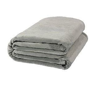 lot 84923 image: NANPIPER Fleece Blankets, Super Soft Flannel Fuzzy Blanket for Bed Couch, Luxury Cozy Plush Microfiber Blanket-Twin Size,Grey