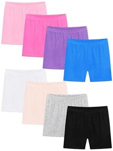 lot 84924 image: Resinta 8 Pack Girls Bike Cartwheel Shorts Toddler Under Dress Dance Short Kids Biker Safety Shorts Multi-Color 2T-3T