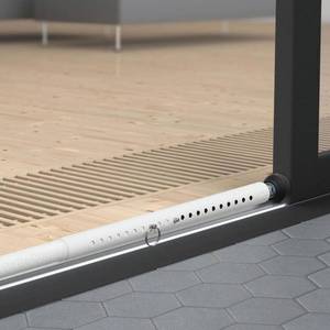 lot 84938 image: BeBecome Sliding Door Security Bar17-50 inch Adjustable Patio Door Security bar with Rubber Tips Apartment Bedroom Bottom of Door Heavy Duty Interior White