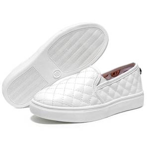 lot 84943 image: NCCB Girls Sneakers Slip On Casual Sneakers for Girls Nonslip Comfort Lightweight Flats Shoes for Big Girls Little Girls White Size 4