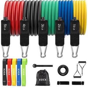 lot 85953 image: VEICK Resistance Bands, Exercise Bands, Workout Bands, Resistance Bands for Working Out with Handles for Men and Women, Exercising Bands for Fitness Weights Work Out at Home