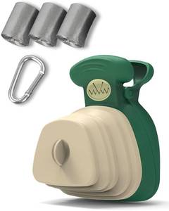 lot 85954 image: Portable Dog Pooper Scooper with Bag Attachment, Small Handheld Poop Scoop for Travel Walks Yard