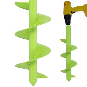 lot 86013 image: TCBWFY Auger Drill Bit for Planting 3.5x16,Extended Length Garden Auger Spiral Drill Bit for Planting Bulbs Flowers,Planting Auger for Drill Post Hole Digger for 38�Hex Drill