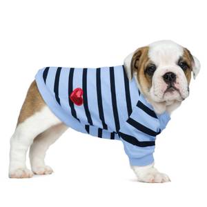 lot 86015 image: Preferhouse Pet Dog Striped T-Shirt Dogs Cats Cotton Vest Spring Summer Pet Apparel Tee Shirt Suitable for Small and Medium Large Pets French Bulldog Bichon