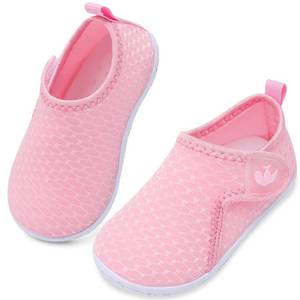 lot 86032 image: Baby Outdoor Quick Dry Aqua Barefoot Beach Walking Water Shoes for Swim River Pool Pink 18-24 Months