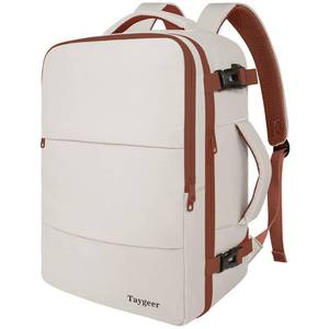 lot 86060 image: Taygeer Backpack for Women, College Backpack with Laptop Compartment & Shoe Pouch, 35l Travel Laptop Backpack Carry On Luggage, Airline Approved Personal Item Bag For Weekender Gym Hiking, Khaki White