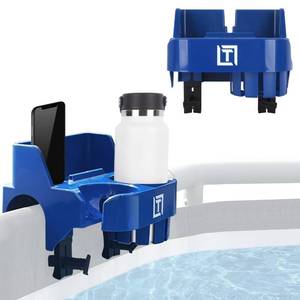 lot 86106 image: Tributary Brands Above Ground Pool Caddy Pool Drink Holder - Pool Cup Holder and Tray - Above Ground Pool Accessories- Compatible with Intex Pool Accessories and Bestway