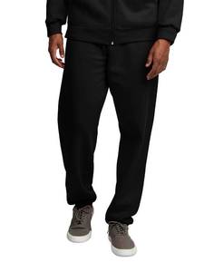 lot 86142 image: Fruit Of The Loom Mens Eversoft Fleece Elastic Bottom With Pockets, Relaxed Fit, Moisture Wicking, Breathable Sweatpants, Black, Large US
