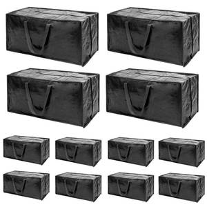 lot 86145 image: Multi Color Moving Bags - 8 Pack Extra Large Heavy Duty Storage Bags With Zipper & Reinforce Handles  29x14x13 Inch Moving Tote Bags Bulk For Clothing, Shoes, Travel