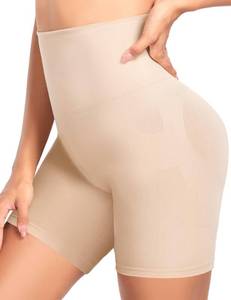 lot 86165 image: DHSO Shapewear Shorts for Women Tummy Control-Seamless Shaping Boyshorts Panties,High Waisted Slip Shorts Underwear for Women Beige MediumLarge
