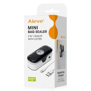 lot 86166 image: Aieve Bag Sealer Mini, Rechargeable Chip Bag Sealer, Handheld 2 In 1 Heat Seal & Cutter