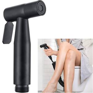lot 86190 image: Handheld Bidet Sprayer for Toilet Portable Pet Shower Toilet Water Sprayer Seat Bidet Attachment Bathroom Stainless Steel Spray for Personal Hygiene (Bidet Sprayer Head, Black)