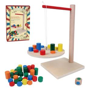 lot 86192 image: GOTHINK Wooden Balancing Pendulum Game, 42PCS Montessori Balancing Toys for Kids and Adults, Interactive Educational Toy for Childrens Gift, Perfect for Parties & Travel
